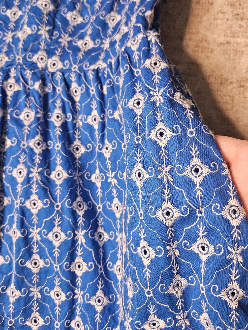 Rhode x Target Blue Eyelet Mini Dress - Picture 5 of 10
